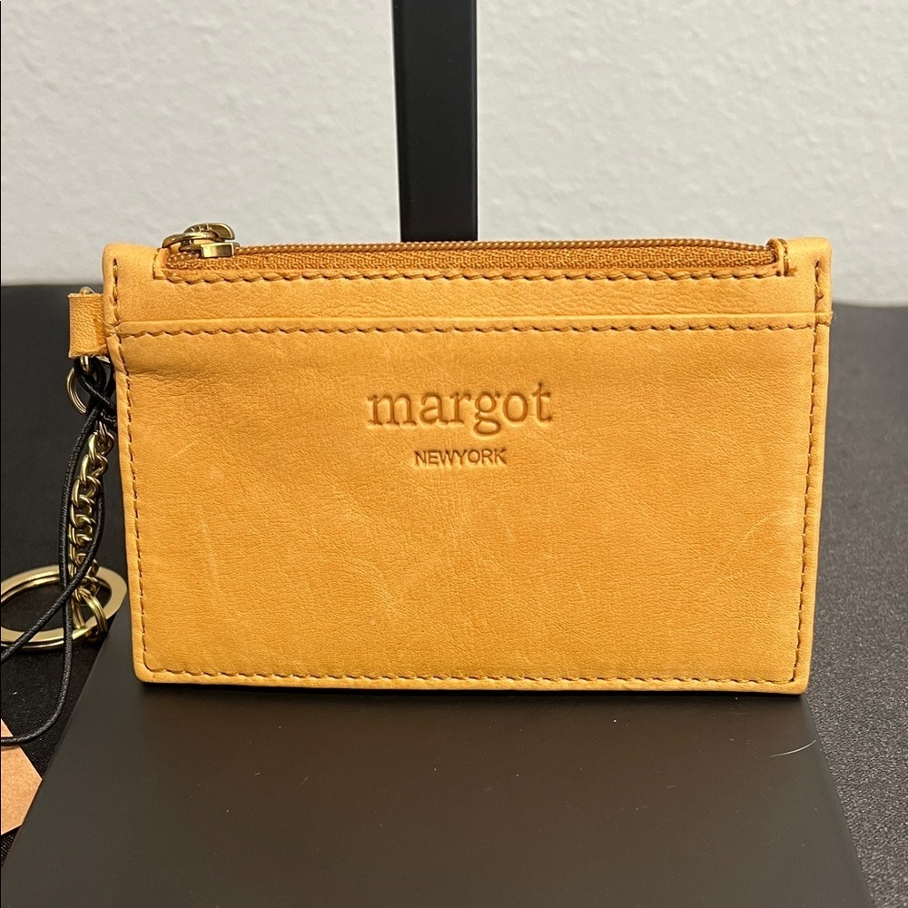 Margot New York | “Kate” Leather Card Case Keyring